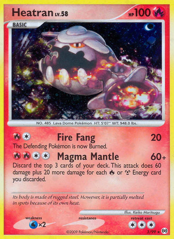 Heatran (3/99) - Arceus Pokémon Card