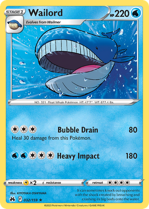 Wailord (32/159) - Crown Zenith