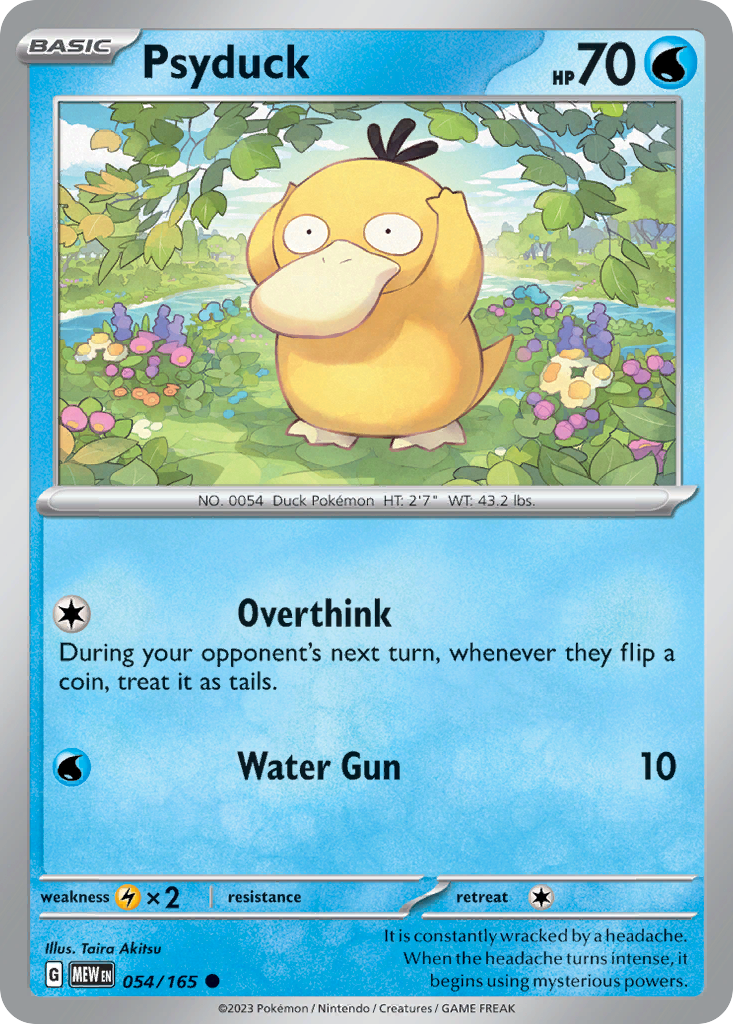 Psyduck (54/165) - 151 Pokémon Card