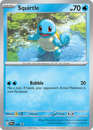 Squirtle (48/148) - Scarlet & Violet Black Star Promos