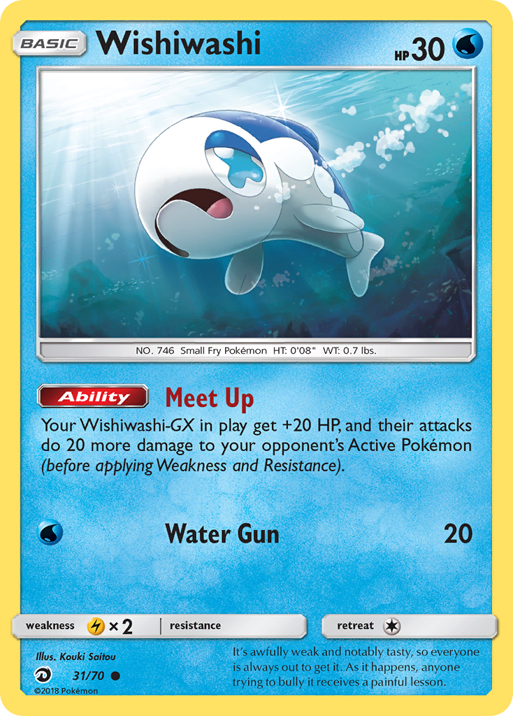 Wishiwashi (31/70) - Dragon Majesty Pokémon Card