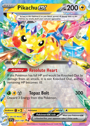 Pikachu ex (57/191) - Surging Sparks