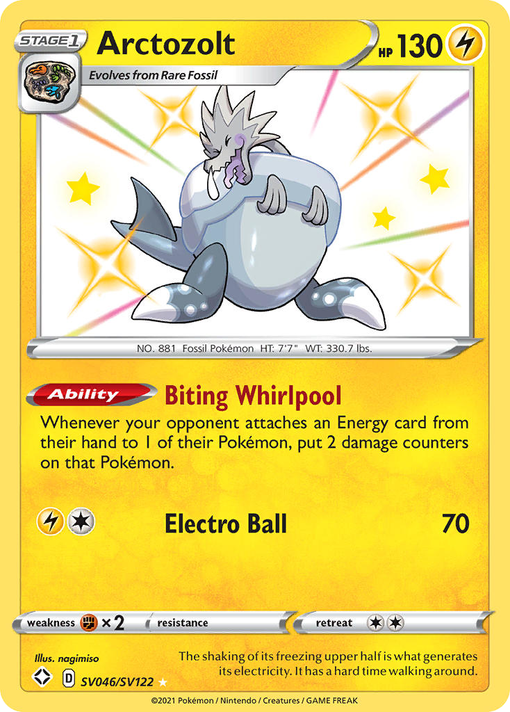 Arctozolt (SV046) - Shining Fates Shiny Vault Pokémon Card