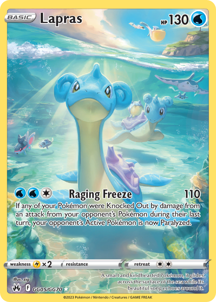 Lapras (GG05) - Crown Zenith Galarian Gallery Pokémon Card