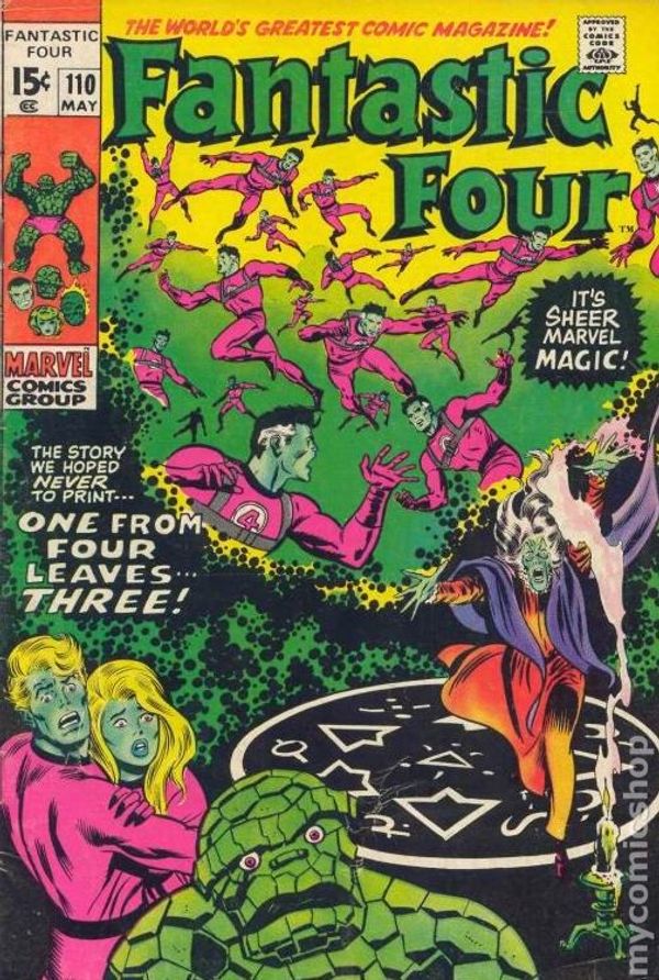 Fantastic Four #110 (Green Printing Cover)