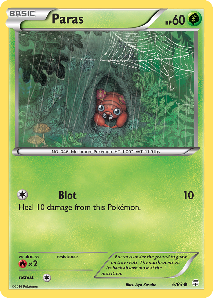 Paras (6/83) - Generations Pokémon Card