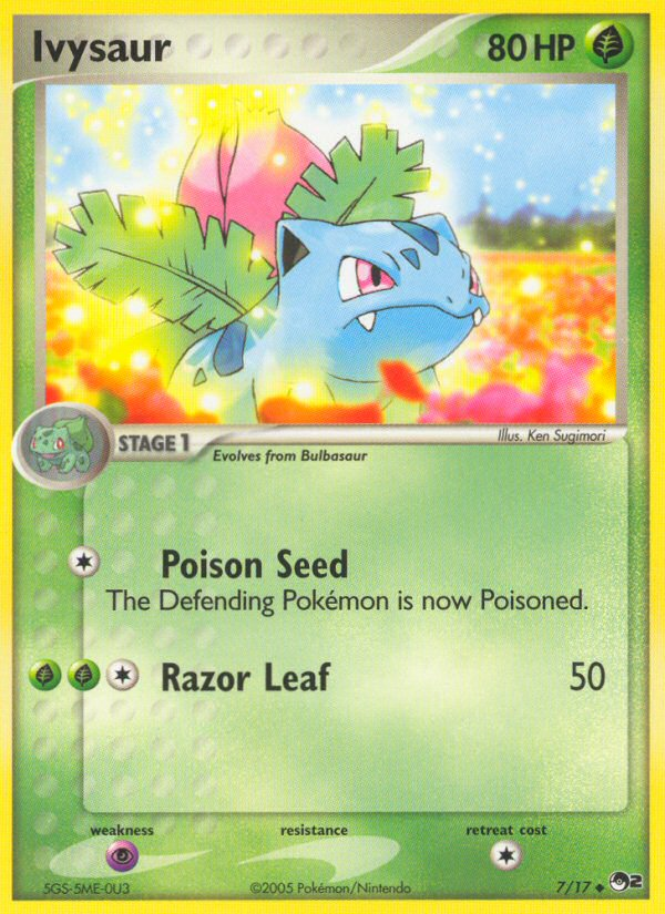 Ivysaur (7/17) - POP Series 2 Pokémon Card