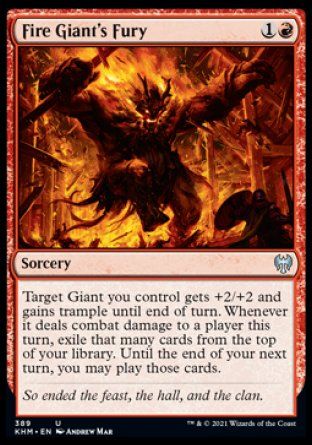 Fire Giant's Fury (Kaldheim) Trading Card