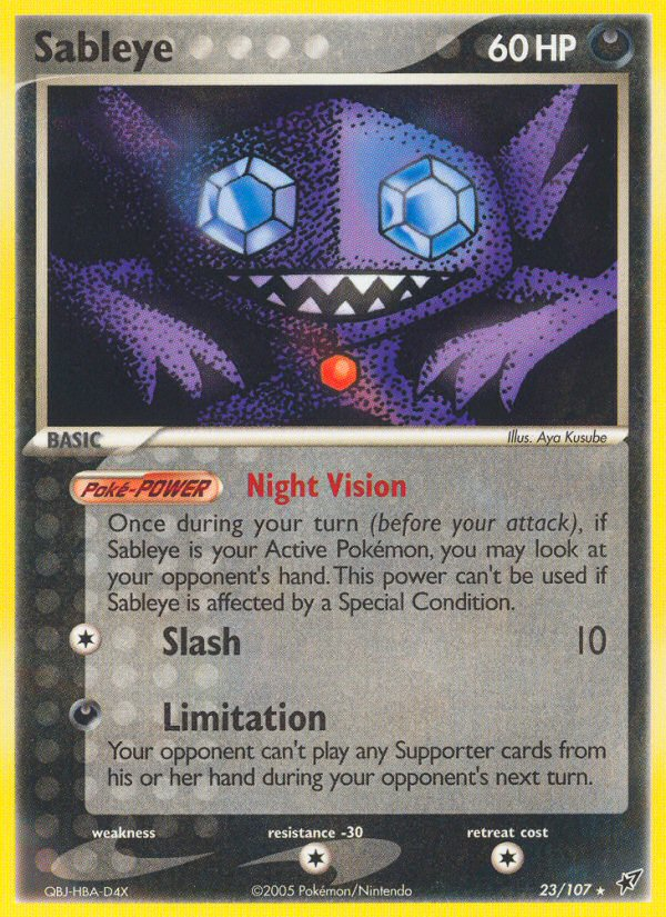 Sableye (23/107) - Deoxys Pokémon Card