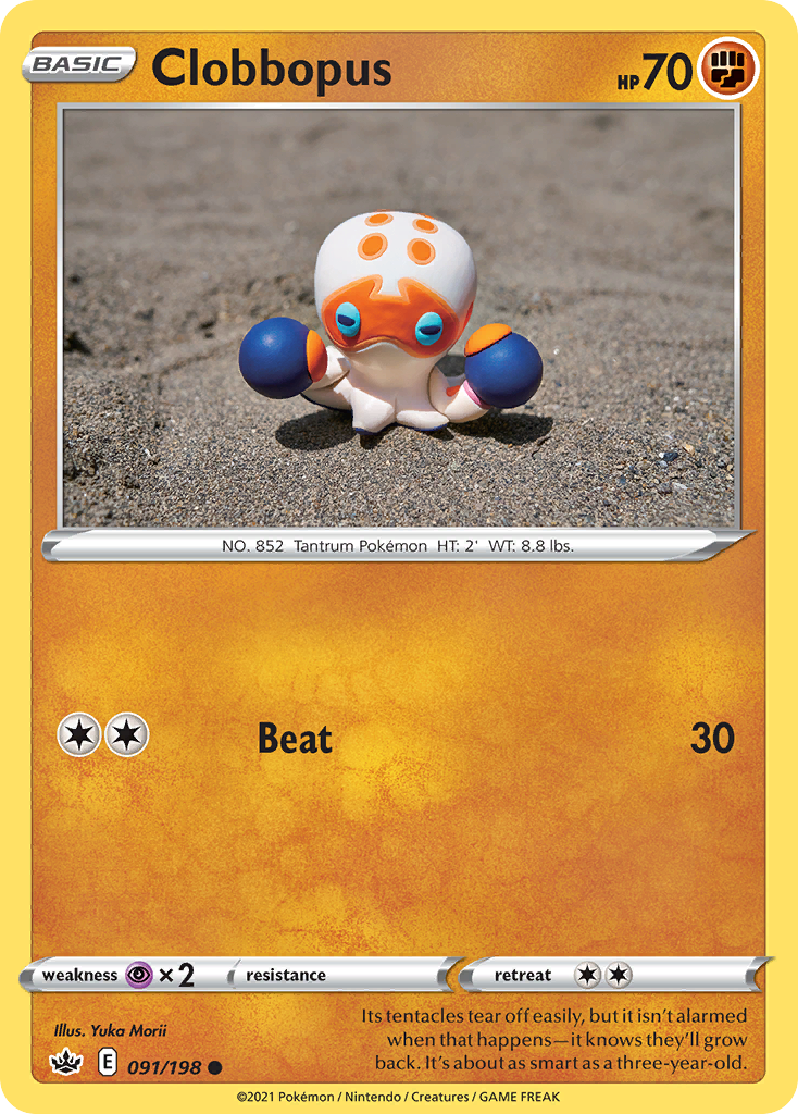 Clobbopus (91/198) - Chilling Reign Pokémon Card