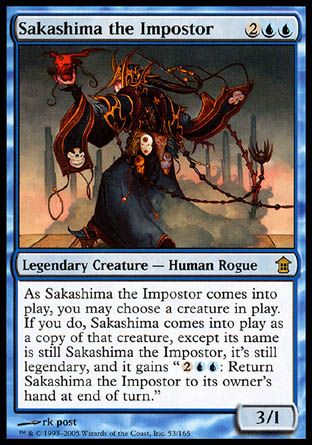 Sakashima the Impostor (Saviors of Kamigawa) Trading Card