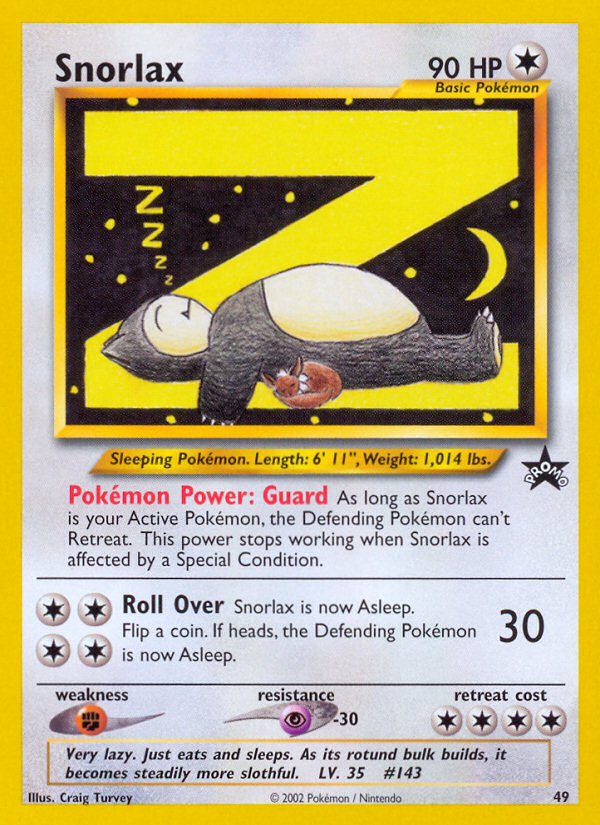 Snorlax (49/53) - Wizards Black Star Promos Pokémon Card