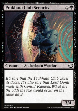 Prakhata Club Security (Kaladesh) Trading Card