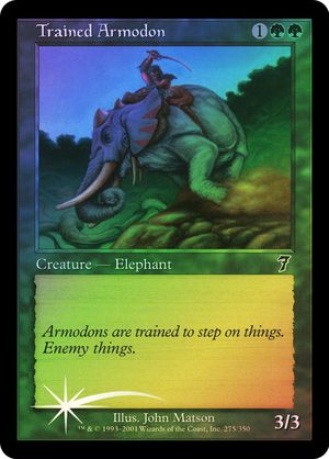 Trained Armodon (7th Edition - Foil)