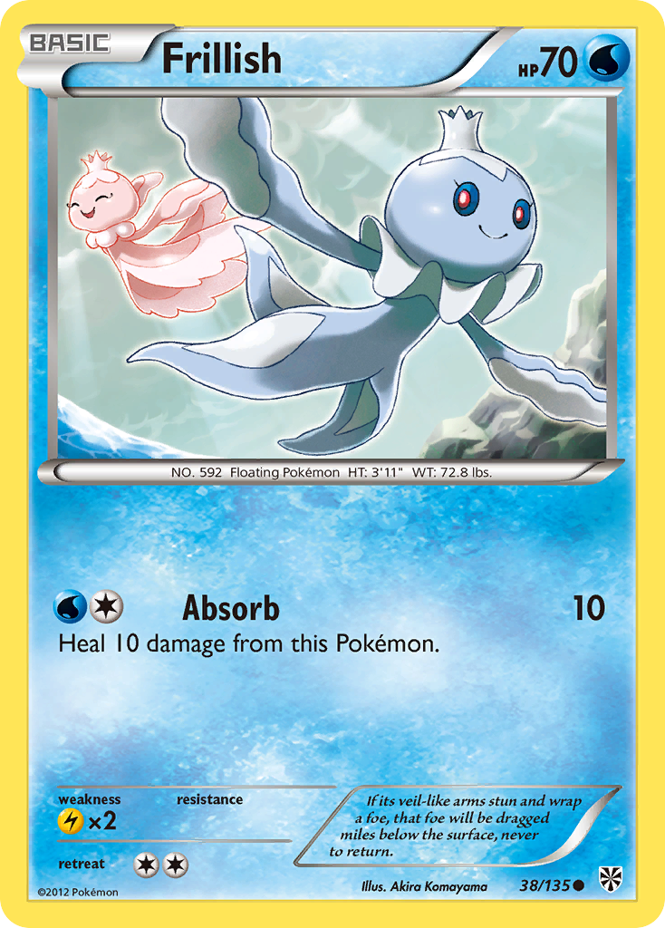 Frillish (38/135) - Plasma Storm Pokémon Card