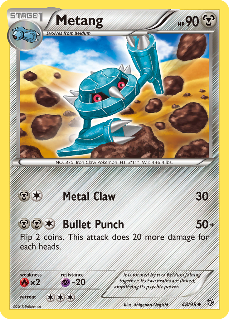 Metang (48/98) - Ancient Origins Pokémon Card