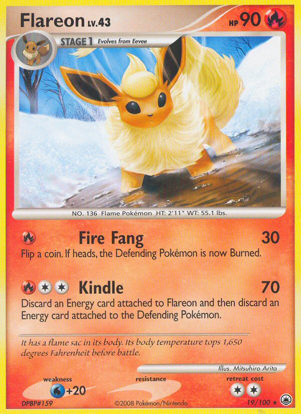 Flareon (19/100) - Majestic Dawn Pokémon Card