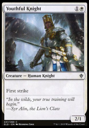 Youthful Knight (Throne of Eldraine) Trading Card