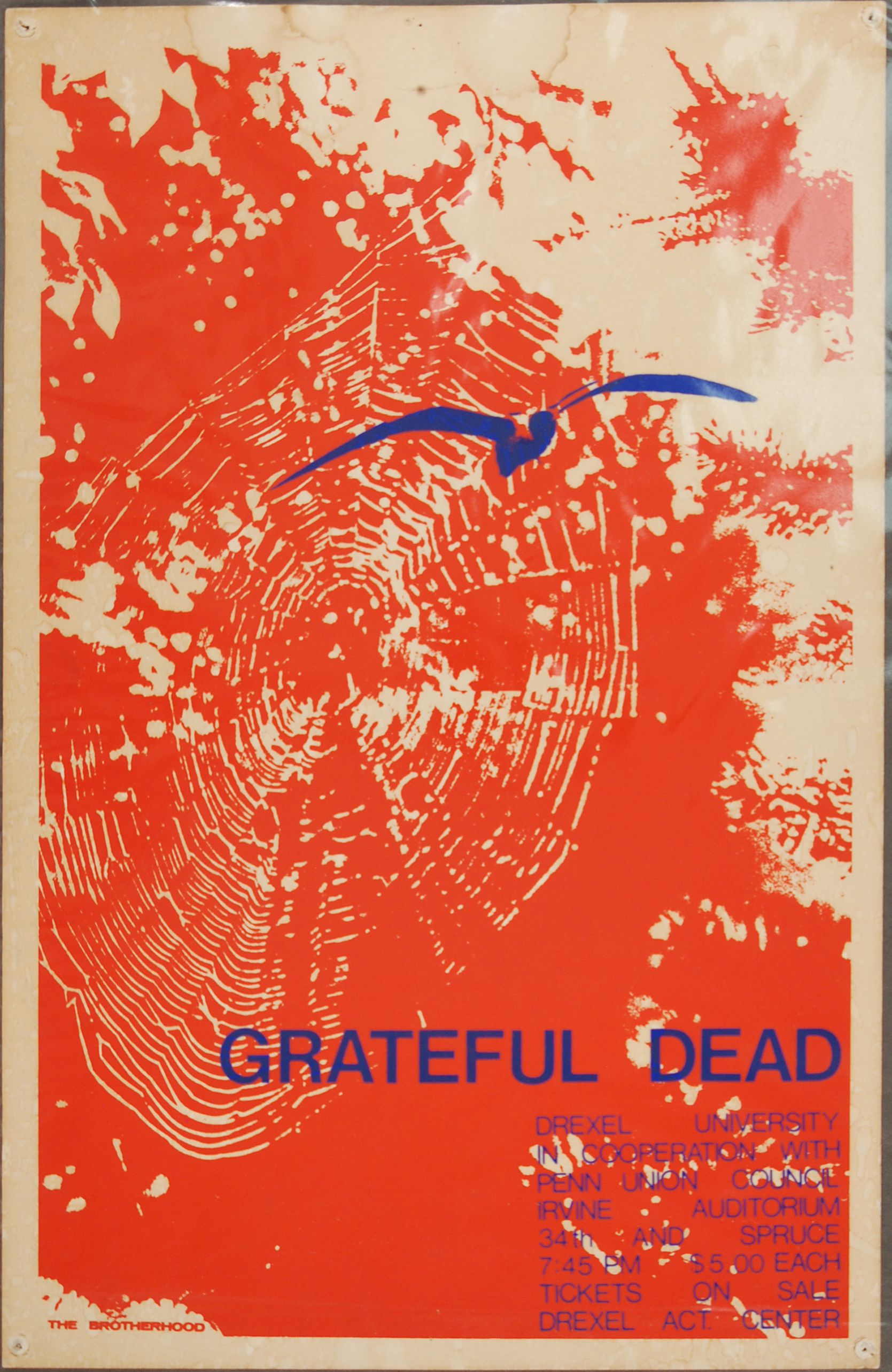 Grateful Dead Irvine Auditorium 1970 Concert Poster