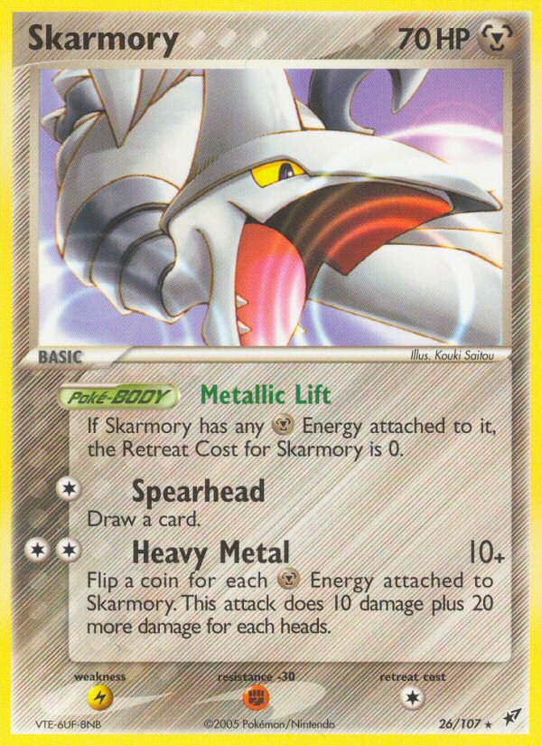 Skarmory (26/107) - Deoxys Pokémon Card