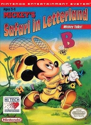 Mickey's Safari in Letterland Video Game
