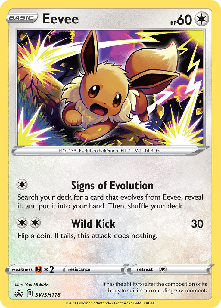 Eevee (SWSH118) - SWSH Black Star Promos Pokémon Card