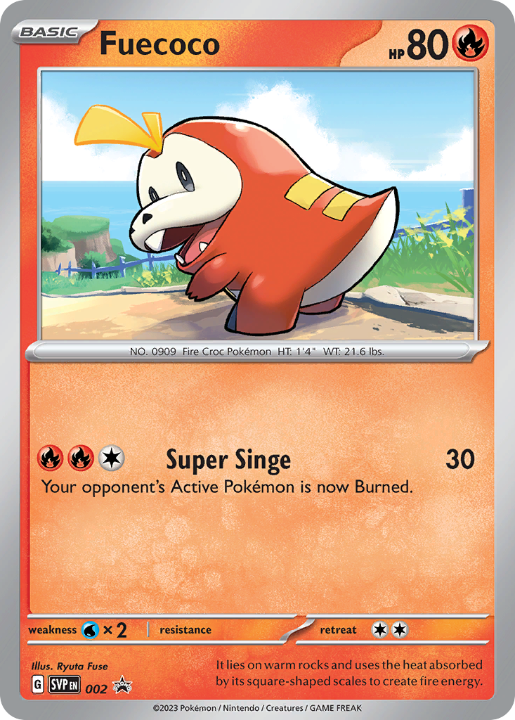 Fuecoco Pokémon Card