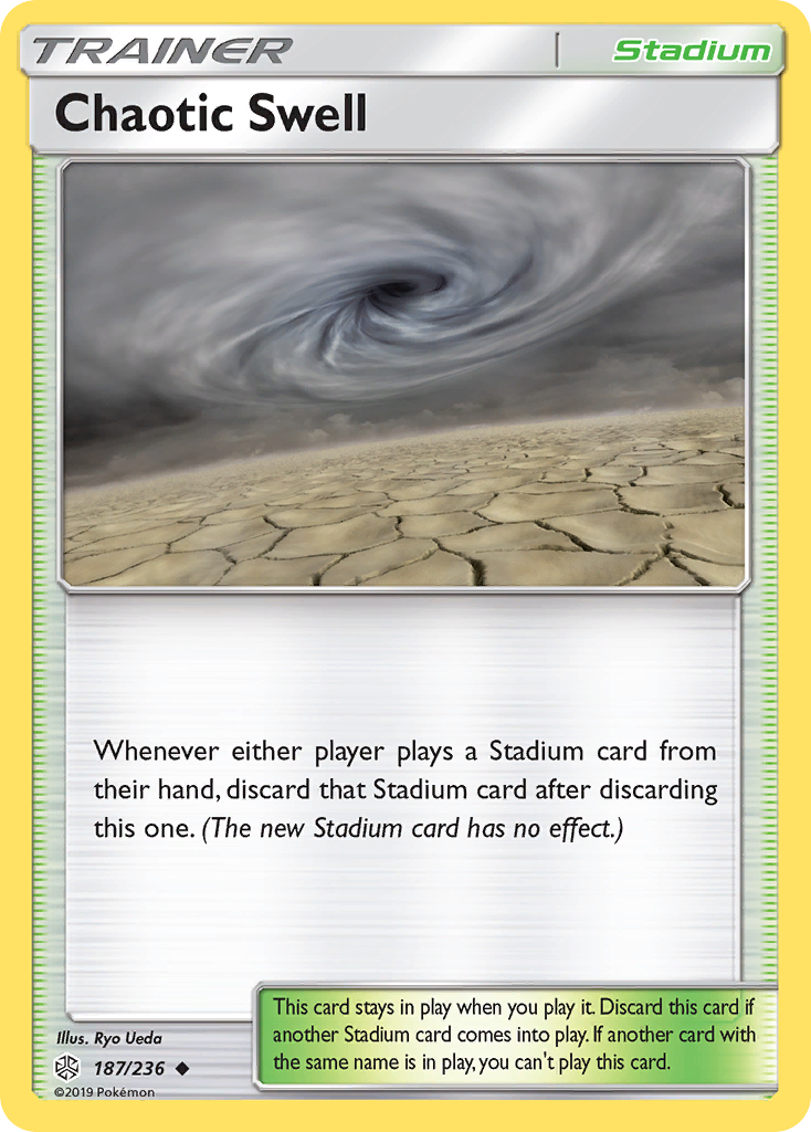 Chaotic Swell (Trainer: Stadium) (187/236) - Cosmic Eclipse Pokémon Card