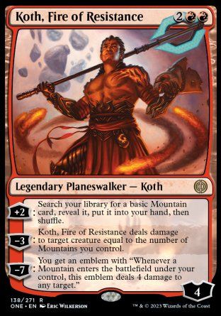 Koth, Fire of Resistance (Phyrexia: All Will Be One) Trading Card