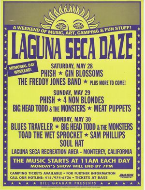Laguna Seca Daze Featuring Phish at Laguna Seca Recreation Area 1994