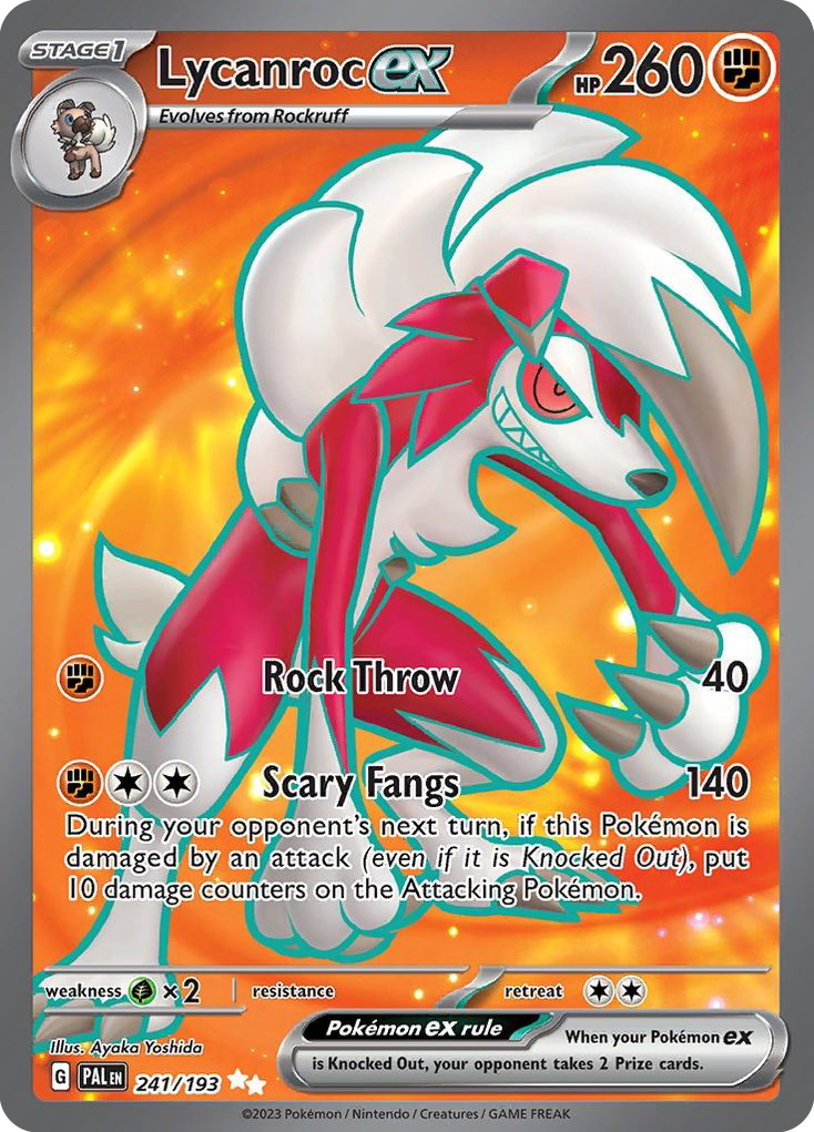 Lycanroc ex (241/193) - Paldea Evolved Pokémon Card