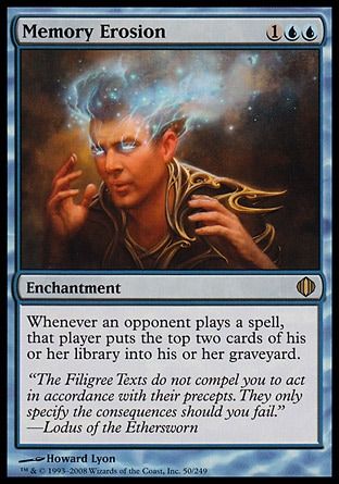 Memory Erosion (Shards of Alara) Trading Card