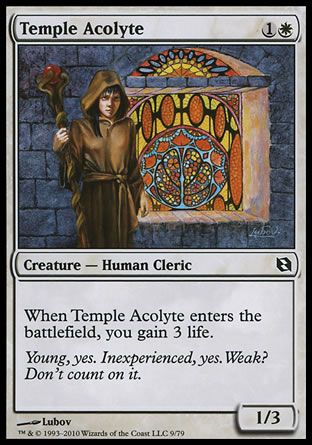 Temple Acolyte (Elspeth vs. Tezzeret) Trading Card