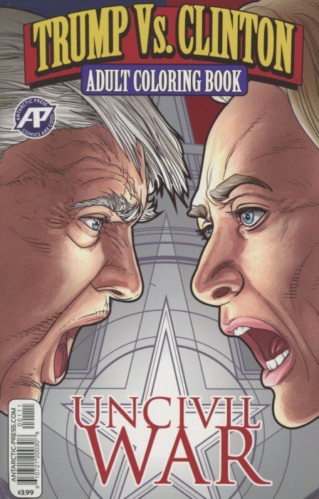 Trump Vs. Clinton: Uncivil War Coloring Book Comic