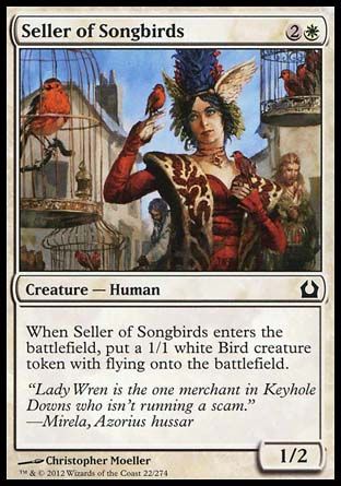 Seller of Songbirds (Return to Ravnica) Trading Card