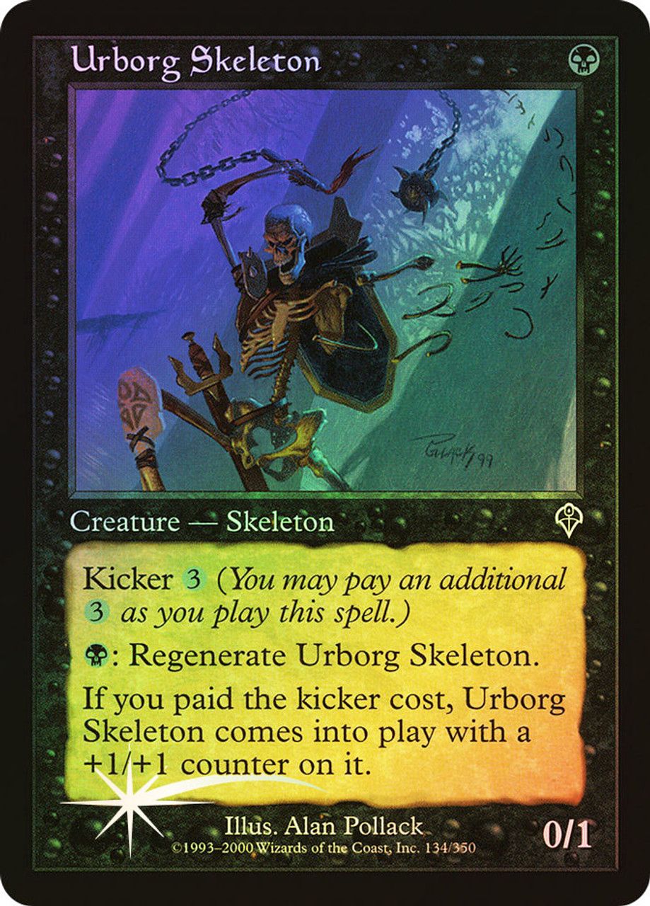 Urborg Skeleton (Invasion - Foil) Trading Card