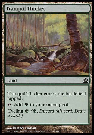 Tranquil Thicket (MTG Commander) Trading Card