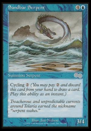 Sandbar Serpent (Urza's Saga)