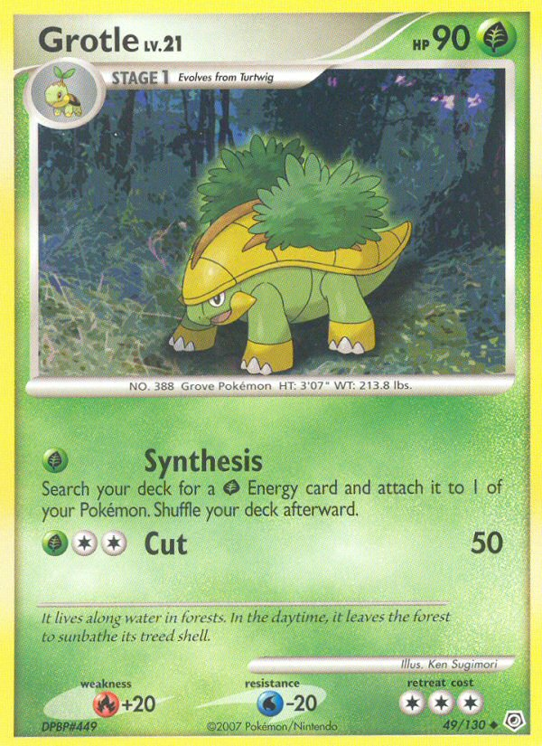 Grotle (49/130) - Diamond & Pearl Pokémon Card