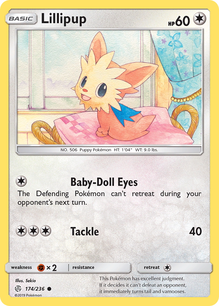 Lillipup (174/236) - Cosmic Eclipse Pokémon Card