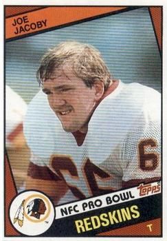 Joe Jacoby 1984 Topps #382 Sports Card