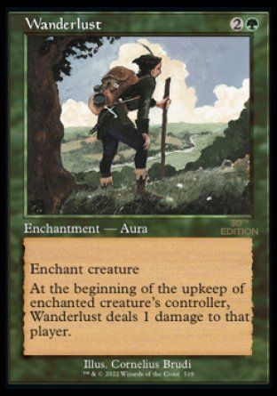 Wanderlust (Magic 30th Anniversary Edition - Old Frame) Trading Card