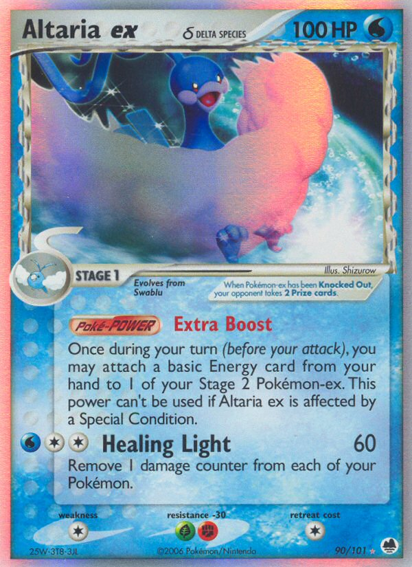 Altaria ex δ ex (90/101) - Dragon Frontiers Pokémon Card