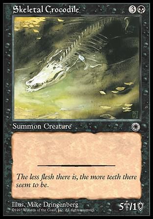 Skeletal Crocodile (Portal) Trading Card