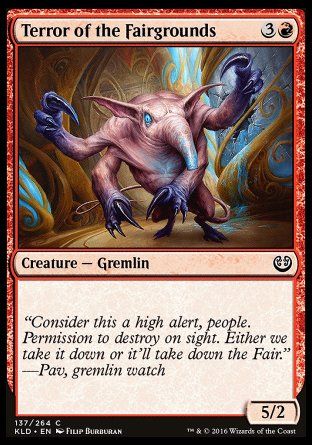 Terror of the Fairgrounds (Kaladesh) Trading Card