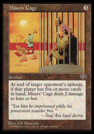 Misers' Cage (Mirage) Trading Card