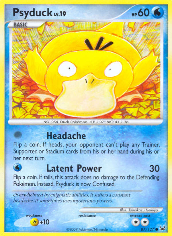 Psyduck (87/127) - Platinum Pokémon Card