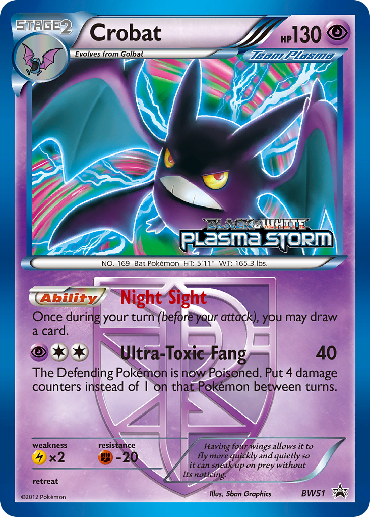 Crobat (BW51) - BW Black Star Promos Pokémon Card