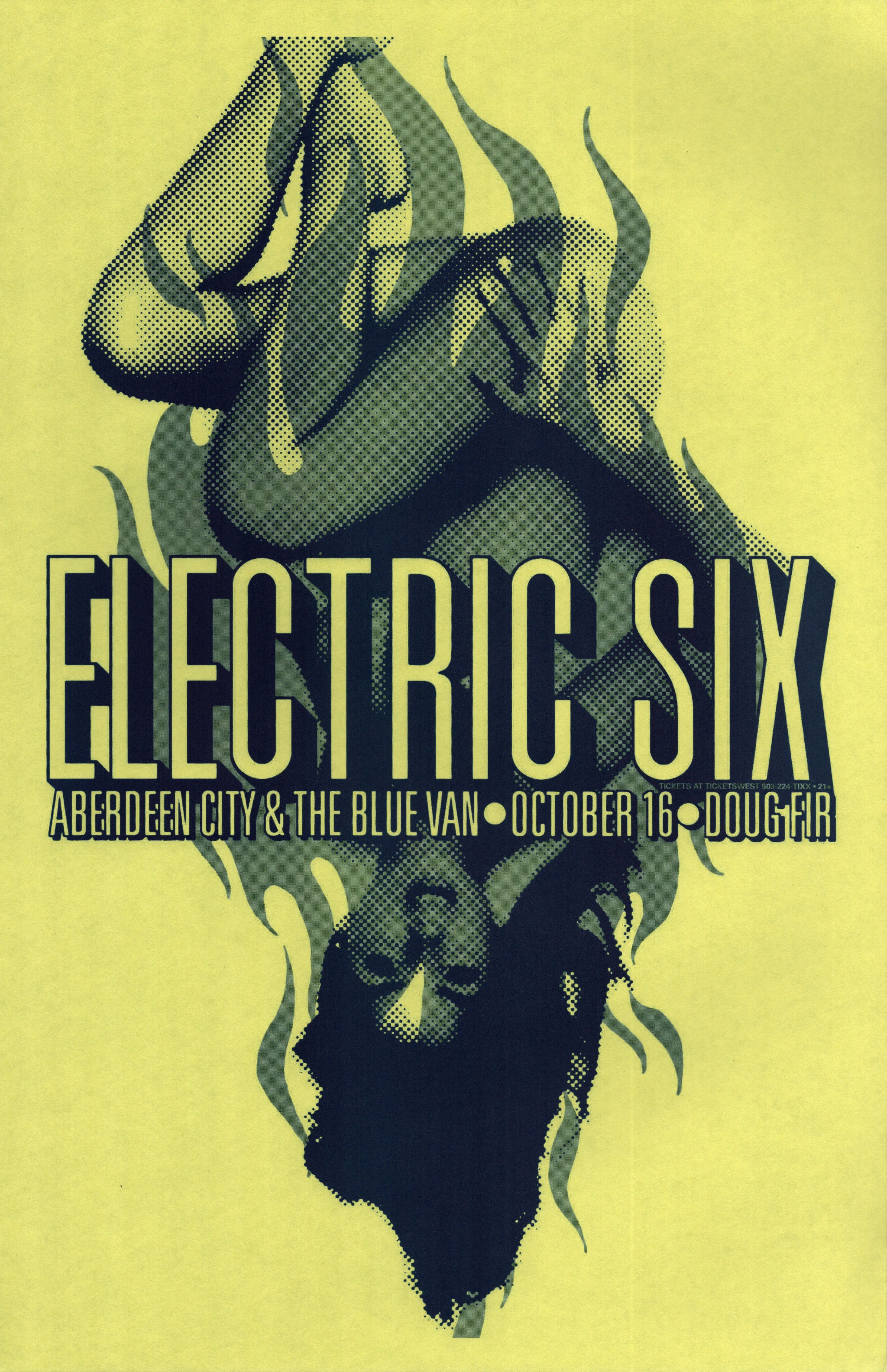 MXP-144.7 Electric Six Doug Fir 2006 Concert Poster