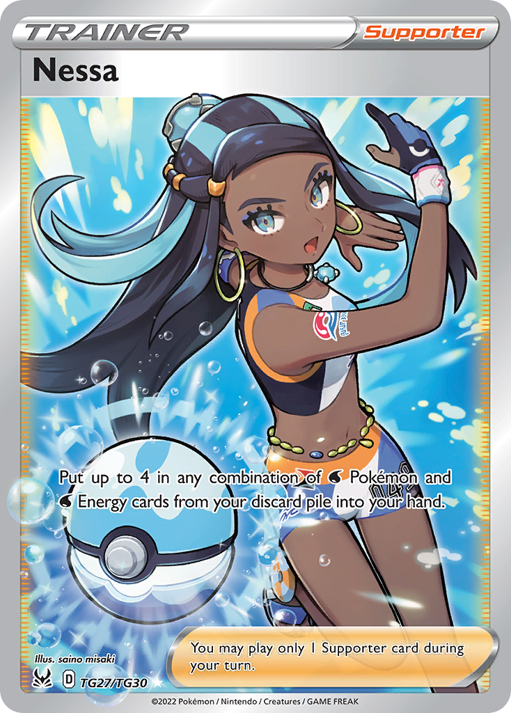 Nessa (Trainer: Supporter) (TG27) - Lost Origin Trainer Gallery Pokémon Card